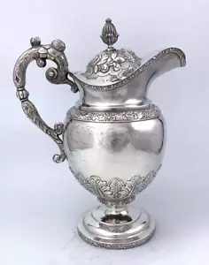 JONATHAN STODDER New York Coin Silver PITCHER 42 oz c1825 - Picture 1 of 8