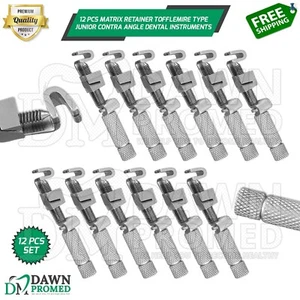12 Pcs Matrix Retainer Tofflemire Type Junior Contra Angle Dental Inst German Gr - Picture 1 of 7