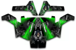 Polaris RZR 800 UTV Wrap Graphics Decal Kit 2007 2010 Reaper Revenge Green - Picture 1 of 1