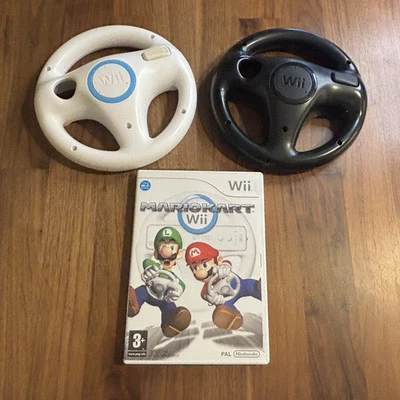MARIOKART Wii + 2 VOLANTI - NINTENDO WII - PAL - Completo Originale - Imagen 1 de 4