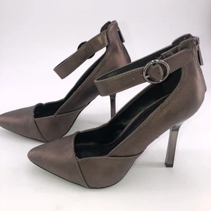 Stiletto-Heels Damengröße 6 Mark Bronze verstellbarer Knöchelriemen Reißverschluss hinten - Bild 1 von 11