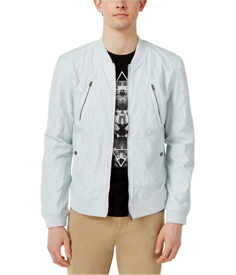 Chaqueta de bombardero William Rast Fairfax para hombre, azul, grande Foto 1 de 1