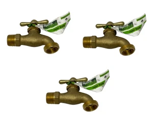 Lot of 3 – Matco-Norca 646R03LF Hose Bibb 1/2" MIP x 3/4" Hose Lead-Free - Picture 1 of 9