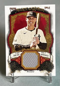 Anthony Rizzo 2024 Topps Allen & Ginter #AGR-AR Relics New York Yankees - Picture 1 of 3