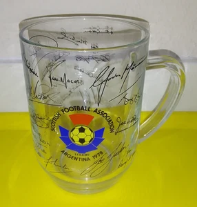 Taza/asa mango de vaso pinta Copa Mundial Argentina 1978 Asociación Escocesa de Fútbol Argentina - Imagen 1 de 7