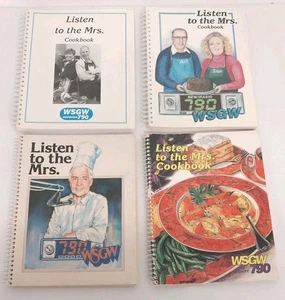 Cookbook Lot Listen to the Mrs. WSGW 790 AM Radio Saginaw MI Edition 1st,2,3 & 4 - Foto 1 di 11