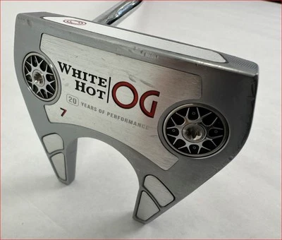 Odyssey White Hot OG #7 33" Putter - Odyssey Double Bend Steel Shaft LH - Image 1 of 4