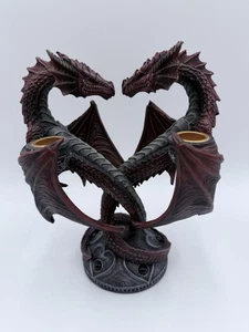 Nemesis Now Drachenherz Anne Stokes Valentines Edition Kerzenhalter rot, - Bild 1 von 11