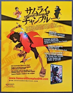 Vintage Print Ad 2004 Anime Samurai Champloo Original Geneon Promo Poster Art - Picture 1 of 4