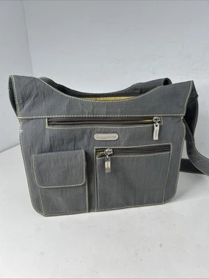 Baggallini Gray Crossbody Shoulder Bag Rarely  Tons Of Pockets!!  No Wrestler - Image 1 of 4