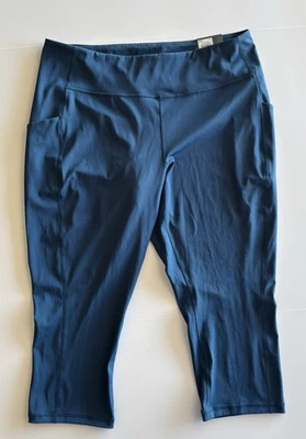 NWT TEK Gear Women’s Teal Cropped Leggings Size 2x Plus - Image 1 of 4
