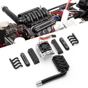 V8 Engine Cover Heatsink 36mm Motor Radiator w/ Fan For Traxxas SCX10 II TRX-4 - Picture 1 of 11
