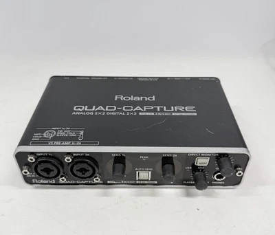 Roland QUAD-CAPTURE UA-55 Black Audio Interface 24Bit 192kHz AUTO-SENSE - Image 1 of 4