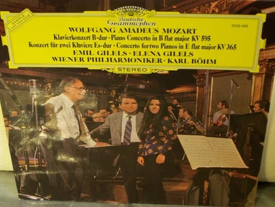 Mozart Piano Concerto K595 2 Piano Con. K365 Emil Gilels Rosette DGG RARE PROMO! - Image 1 of 4