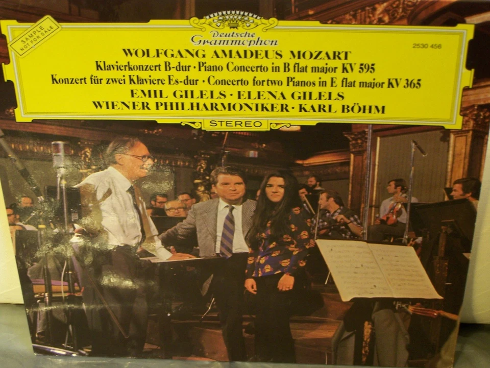 Mozart Piano Concerto K595 2 Piano Con. K365 Emil Gilels Rosette DGG RARE PROMO! - Image 1 of 4