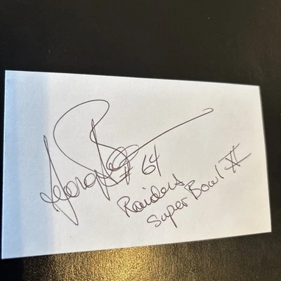 George Buehler (Stanford 2X All-Pac-8) ‘69 Oakland Raiders, S. Bowl XI Champs - Image 1 of 2