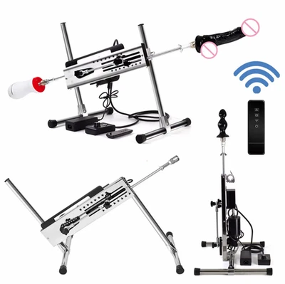 Unisex Automatic Thrusting Love Sex Machine Stroke 5.9" w/Various Attachments - Image 1 of 4