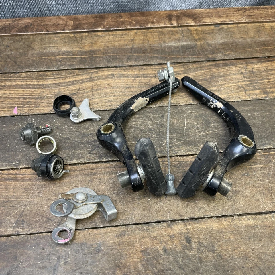 Vintage Dia-Compe 993 U-Brake Set 1988 Old School BMX MTB Japan Arms Pads Hanger - Image 1 of 4