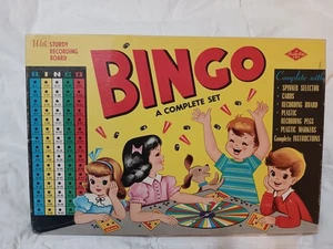 Vintage 1950s Bingo Game Set – Complete Cards & Markers – Retro Board Game - Picture 1 of 2