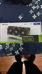 PNY NVIDIA GeForce RTX 5080 OC 16GB GDDR7 PCIe 5.0 Graphics Card - Picture 1 of 5
