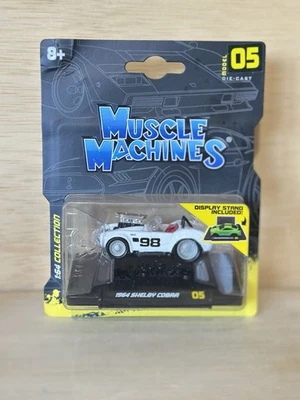 Máquinas musculares 2023 Asst. 1 Modelo 05 1964 Shelby Cobra Colección 1:64 Foto 1 de 2