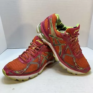 Asics Gel Damen-Laufschuhe pink orange reflektierend Duomax Größe 10 T594N - Bild 1 von 7