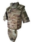 Body Armor Plate Carrier Atacs-Au Size Medium Molle  Full 3A Inserts