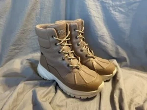 UGG Yose Waterproof Leather Boots, Taupe, #1112330 w/o Box - PRE-OWNED - Picture 1 of 19