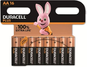1 x Duracell Plus AA 16 LR 6 / MN1500 1,5 V Alkaline 16er-Pack - Bild 1 von 7