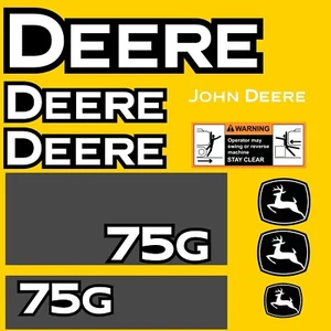 FITS 75G DEERE EXCAVATOR REPLACEMENT DECAL STICKER - OUTDOOR DURABLE LAMINATE - Bild 1 von 1