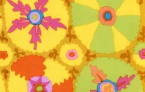 KAFFE FASSETT SUZANI YELLOW GP105 1/2 yard original issue - Picture 1 of 2