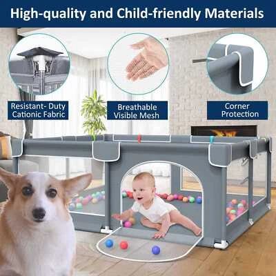 200*180*68cm Playpen Playpen Barrier Screen Playpen for Your Child Baby - Image 1 of 4