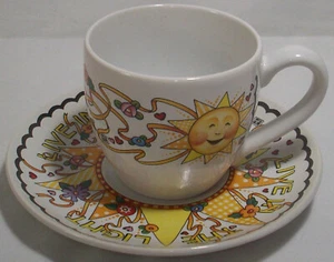 Mary Engelbreit für Andrews McMeel: Tasse und Untertasse: LIVE IN THE LIGHT: EXC: NR - Bild 1 von 4