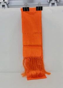 Sonnenuntergang orange Farbe Rebozo mexikanisch typisch Rebozo oder Chalina, Schal 94 Zoll x 24,5 Zoll - Bild 1 von 4