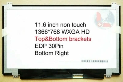 11.6" HD LCD screen Top & Bottom Bracket for ASUS E202SA E202S E205 E205S E205SA - Image 1 of 4