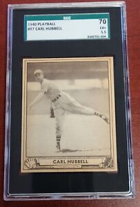 1941 Playball #87 Carl Hubbell Sgc 70 5.5 "The King" 2 Time MVP