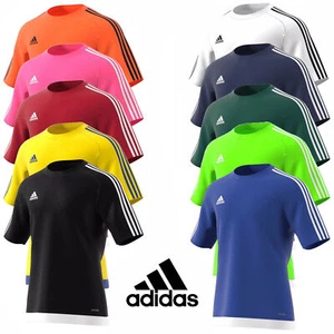 Junior Adidas T Shirt Estro Short Sleeve Top Kids Boys Girls Football Age 5-12 - Picture 1 of 53