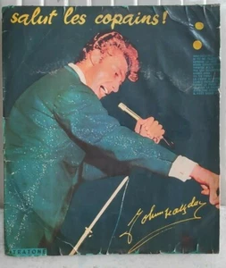 Johnny Hallyday - Salut Les Copains! Rare Israel Press LP Signed? - Picture 1 of 5