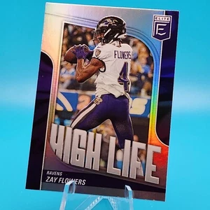 Zay Flowers 2024 Panini Donruss Elite High Life Ravens #8 - Foto 1 di 2