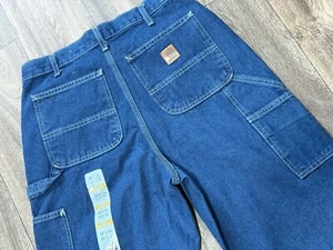 Neu mit Etikett Carhartt Loose Fit Original Latzhose Denim Jeans Darkstone Größe 32 x 34 IRREGU - Bild 1 von 9