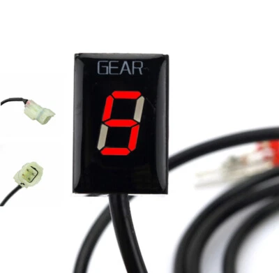 摩托车齿轮指示器红色 LED 适用于川崎 Z800 Z1000 忍者 300 400 650 1000 — 第 1/4 张图片