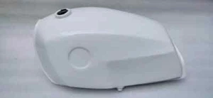 BMW R80 GS weiß lackierter Aluminium-Kraftstofftank, Modell 1980-1987 - Bild 1 von 6