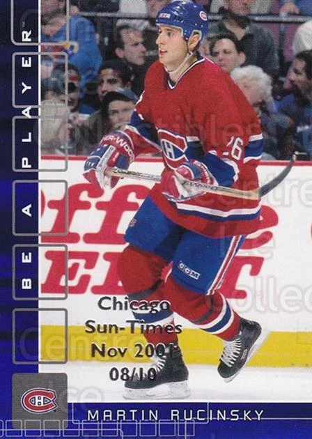2001-02 BAP Memorabilia Chicago Sun Times Sapphire #248 Martin Rucinsky - Image 1 of 1