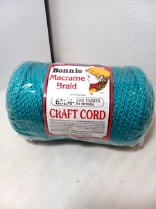 BONNIE MAKRAMEE ZOPF BASTELN KORDEL TÜRKIS 6 MM 100 YARDS NEU - Bild 1 von 3