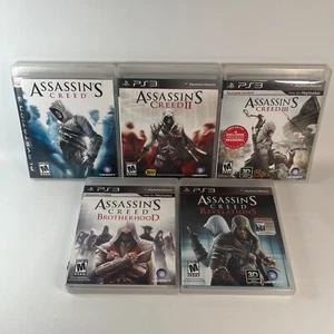 Assassin's Creed Lot Playstation 3 PS3 - I II III Revelations Brotherhood - CIB - Picture 1 of 12
