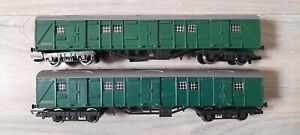 Triang Utility Vans Southern Green X2  oo gauge Good Condition Un-boxed 
