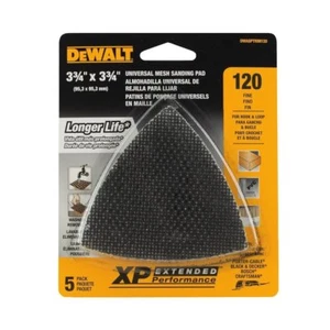 DEWALT DWASPTRIM120 120 Grit Mesh Oscillating Triangle 2 Pk (10 Pieces) - Picture 1 of 2