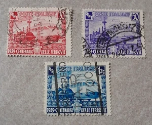 1939 SERIE COMPLETA OTTIMI CENTENARIO FERROVIE SPLENDIDI ANNULLI - Foto 1 di 1