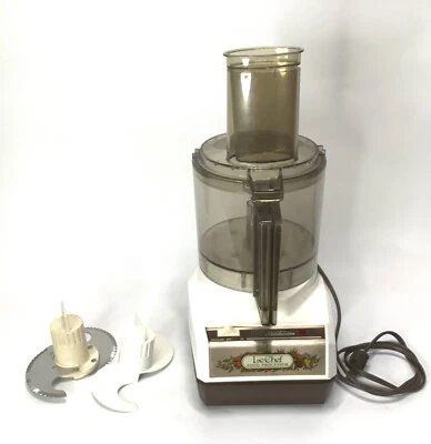 Vtg Sunbeam Le Chef Mixmaster Food Processor Model 14-11 cutting & dough blades - Image 1 of 4