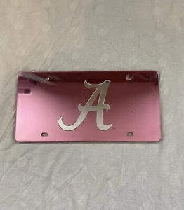 Alabama Crimson Tide License Plate Sign New Pink - Picture 1 of 1